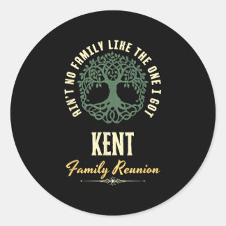 Familiereünie 2025 bijpassend ontwerp - Kent Ronde Sticker