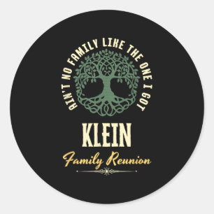 Familiereünie 2025 bijpassend ontwerp - Klein Ronde Sticker