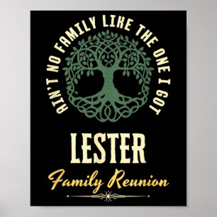 Familiereünie 2025 bijpassend ontwerp - Lester Poster