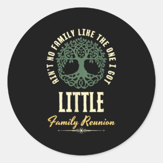 Familiereünie 2025 bijpassend ontwerp - Little Ronde Sticker