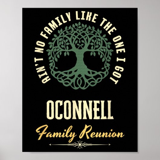 Familiereünie 2025 bijpassend ontwerp - Oconnell Poster (Voorkant)