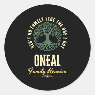 Familiereünie 2025 bijpassend ontwerp - Oneal Ronde Sticker