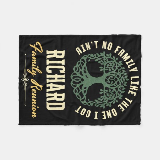 Familiereünie 2025 bijpassend ontwerp - Richard Fleece Deken (Voorkant (Horizontaal))