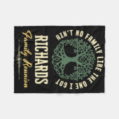 Familiereünie 2025 bijpassend ontwerp - Richards Fleece Deken (Voorkant (Horizontaal))