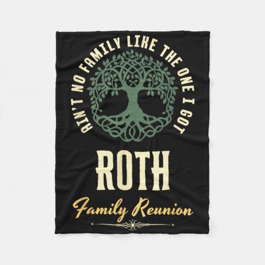 Familiereünie 2025 bijpassend ontwerp - Roth Fleece Deken (Voorkant)