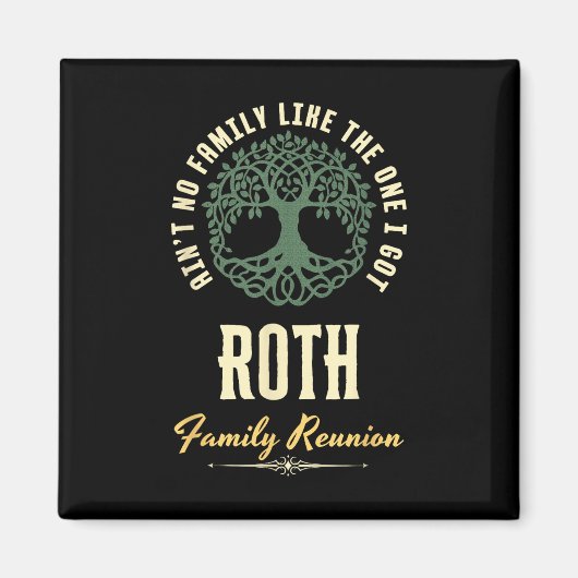 Familiereünie 2025 bijpassend ontwerp - Roth Magneet (Voorkant)