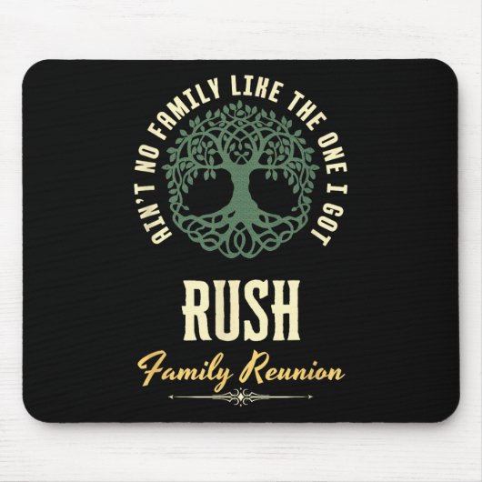 Familiereünie 2025 bijpassend ontwerp - Rush Muismat (Voorkant)