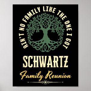 Familiereünie 2025 bijpassend ontwerp - Schwartz Poster