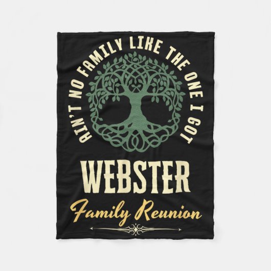 Familiereünie 2025 bijpassend ontwerp - Webster Fleece Deken (Voorkant)