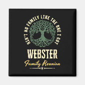 Familiereünie 2025 bijpassend ontwerp - Webster Magneet (Voorkant)