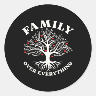Familiereünie 2025 Familie Over Alles Matchin Ronde Sticker
