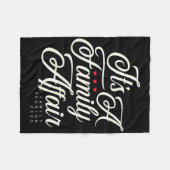 Familiereünie 2025 Grappig Familiefeest Love Match Fleece Deken (Voorkant (Horizontaal))