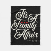 Familiereünie 2025 Grappig Familiefeest Love Match Fleece Deken (Voorkant)