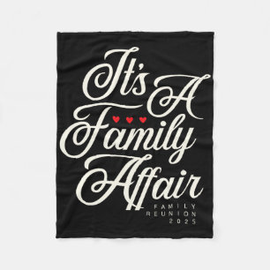 Familiereünie 2025 Grappig Familiefeest Love Match Fleece Deken
