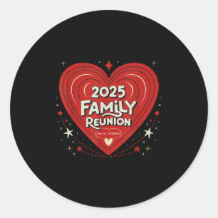 Familiereünie 2025 Grappig Gezin Maken Herinnering Ronde Sticker