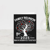 Familiereünie 2025 Shirt Familie Matching Reünie Kaart (Voorkant)