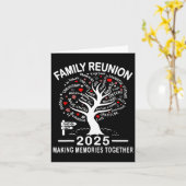 Familiereünie 2025 Shirt Familie Matching Reünie Kaart (Gele Bloem)