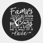 Familiereünie 2025 Shirt Familie Matching Reünie Ronde Sticker (Voorkant)