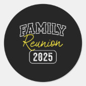 Familiereünie 2025 Store Familiereünie 2025 voor Ronde Sticker (Voorkant)