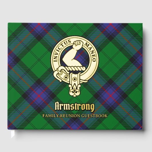 Familiereünie Armstrong Gastenboek (Voorkant)