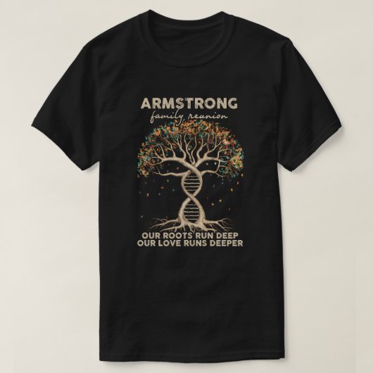 Familiereünie Armstrong T-shirt (Design voorkant)