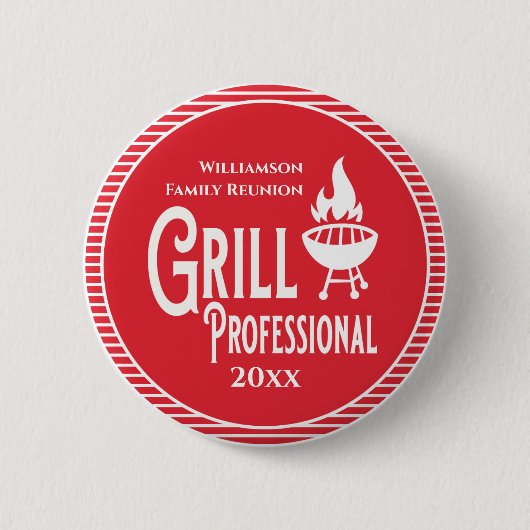 Familiereünie Award Barbecue Grill Professional Ronde Button 5,7 Cm (Voorkant)