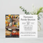 Familiereünie BBQ Grill Kaart (Staand voorkant)