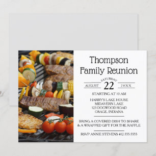 Familiereünie BBQ Grill Kaart