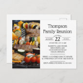 Familiereünie BBQ Grill Uitnodiging Briefkaart (Voorkant / Achterkant)