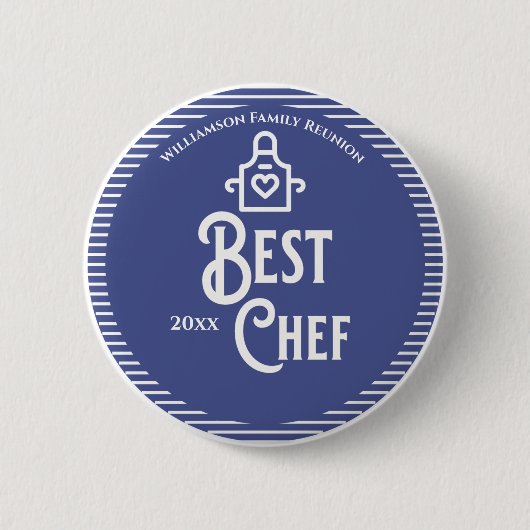 Familiereünie Best Chef Prize Award Ronde Button 5,7 Cm (Voorkant)
