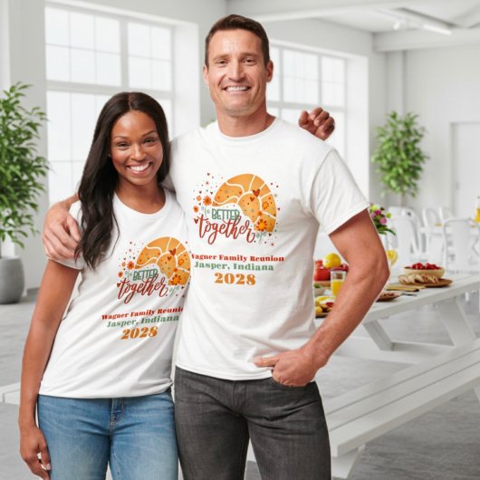 Familiereünie Beter Samen Gepersonaliseerd Naam T-shirt