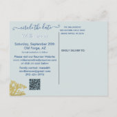 Familiereünie Bewaar de Datum Genealogie Boom Aankondigingskaart (Achterkant)