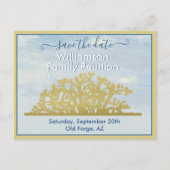 Familiereünie Bewaar de Datum Genealogie Boom Aankondigingskaart (Voorkant)