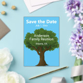 Familiereünie Bewaar de datum met boom Acryl Uitnodigingen (Insitu (Huwelijk))