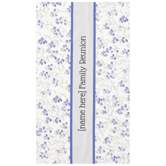 Familiereünie, Boho Chic Bluebonnets, tafelkleed (Voorkant)