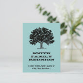 Familiereünie Briefkaart uitnodiging (Staand voorkant)