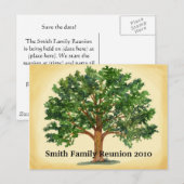 Familiereünie Briefkaart uitnodiging (Voorkant / Achterkant)