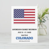 Familiereünie 🎉 COLORADO State Map Verenigde Stat Kaart (Staand voorkant)