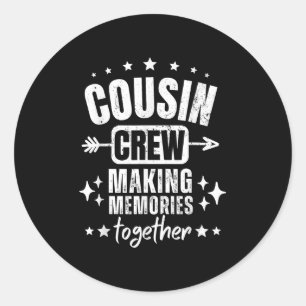 Familiereünie _ Cousin Crew 2025 herinneringen mak Ronde Sticker