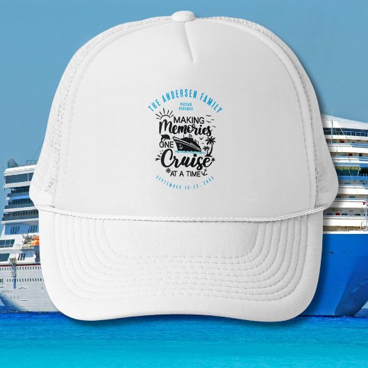 Familiereünie Cruise Matching Monogram Groep Pette Trucker Pet
