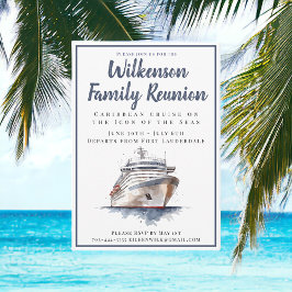 Familiereünie-cruise / Tropische cruiseschip Kaart