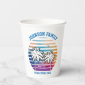 Familiereünie Custom Cruise Vakantie Papieren Bekers (Achterkant)
