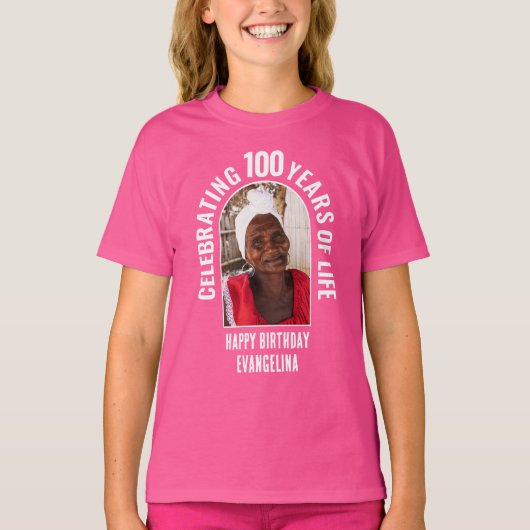 Familiereünie Custom Matching Verjaardag Foto T-shirt (Voorkant)