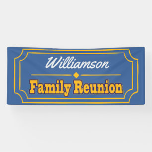 Familiereünie decoratiebanner spandoek