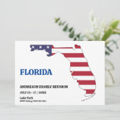 Familiereünie 🎉 FLORIDA State Map Verenigde State Kaart (Staand voorkant)