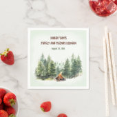 Familiereünie Forest Campfire Green Servet (Insitu)