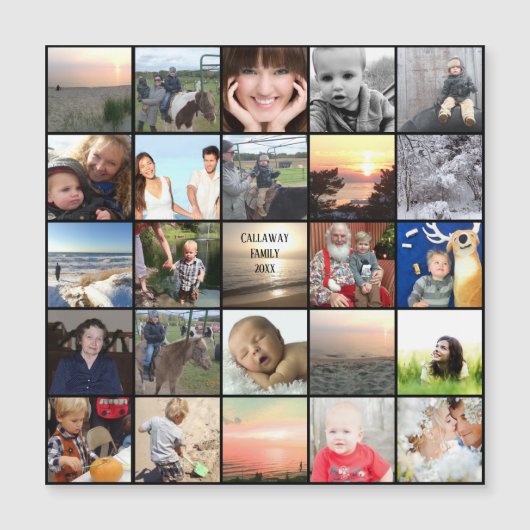 Familiereünie geeft de voorkeur aan fotocollage (Voorkant)