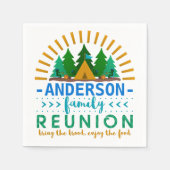 Familiereünie Grappig Camping Party | Aangepaste n Servetten (Voorkant)