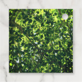 Familiereünie Green Leaves Tree Branches Event Bedankjes Labels (Achterkant)