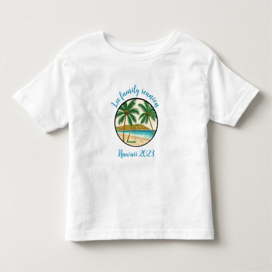 Familiereünie Hawaï Kinder Shirts (Voorkant)